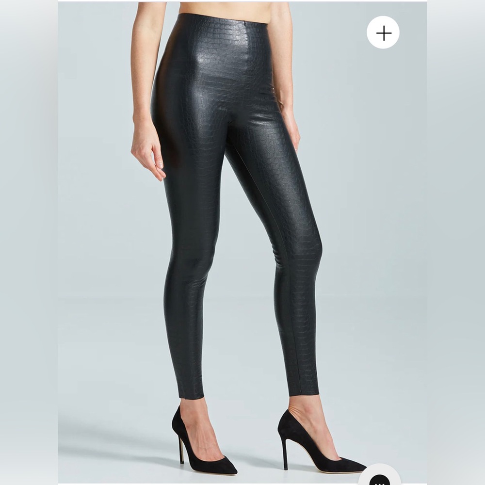 Commando animal print croc leather leggings